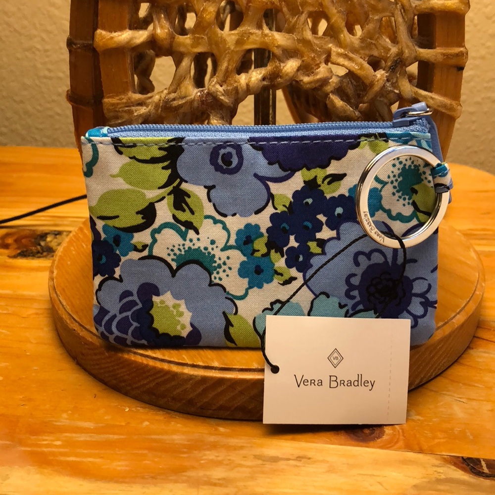 Vera Bradley Blueberry bloom Zip ID Case